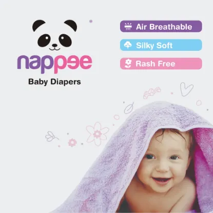 Picture of Nappee Diapers Ultra Soft Disposable Baby Diapers, For (15+ kg) Baby (XXL - Pant Style) (Pack of 44 Pieces)